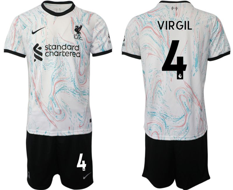 Men 2022-2023 Club Liverpool away white 4 Soccer Jersey